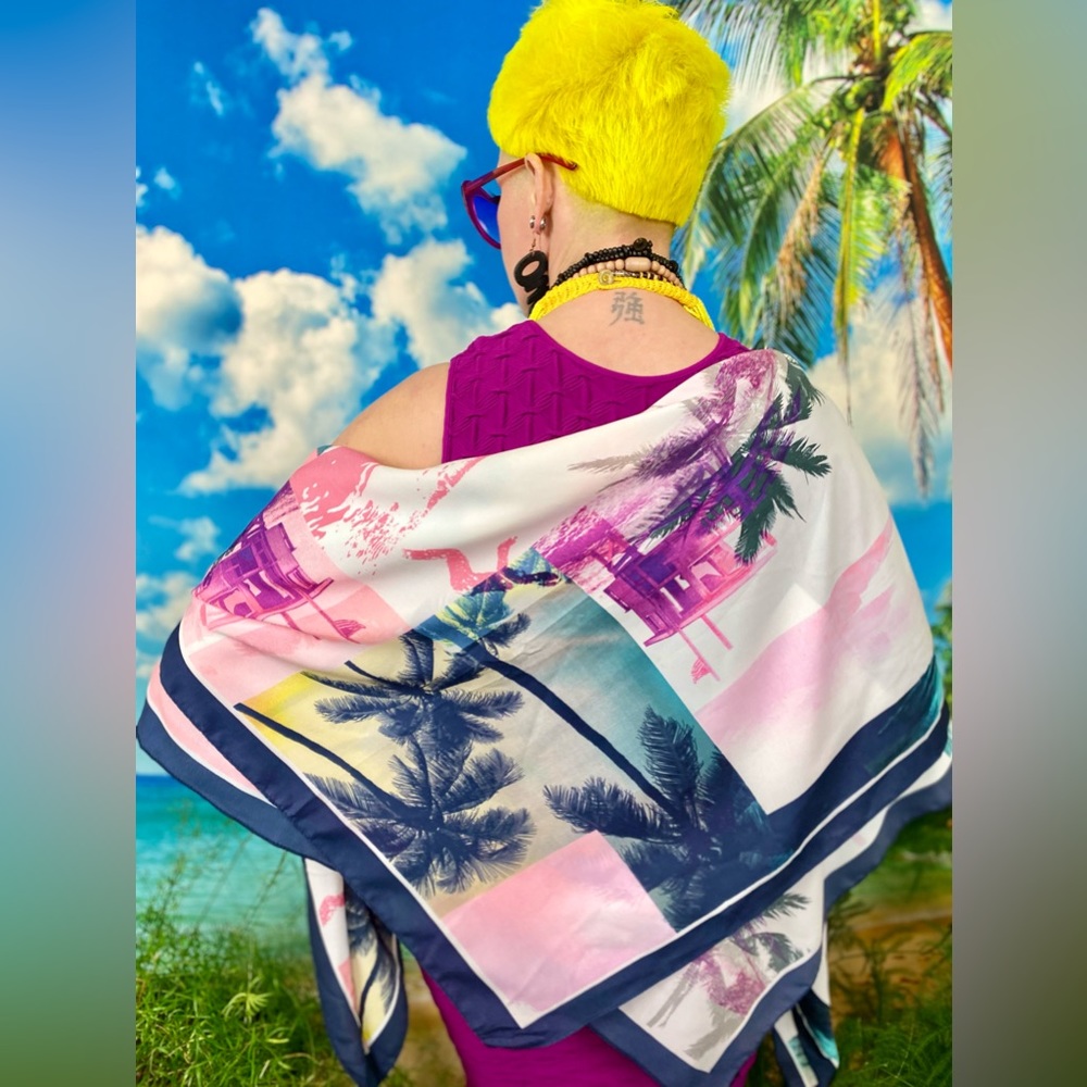Palm Tree Print Wrap